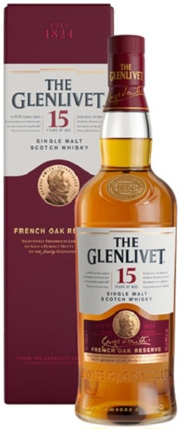 The Glenlivet 15YO Single Malt Whiskey 70CL