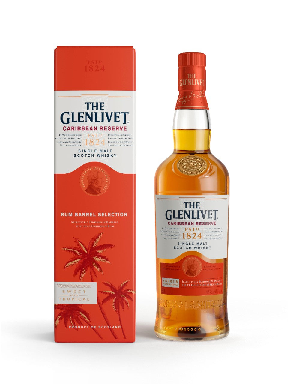 The Glenlivet Caribbean Reserve Single Malt Whiskey 70CL