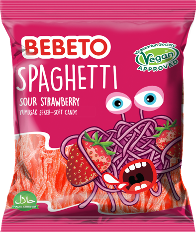 Bebeto Spaghetti Strawberry 80g