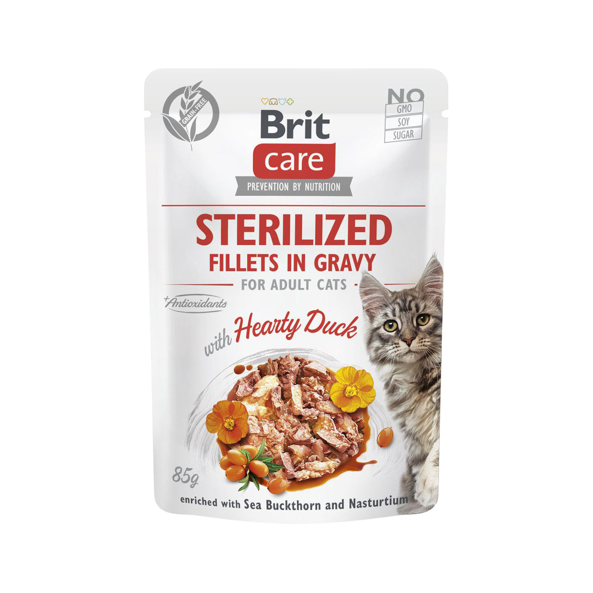 Brit Care For Adult Cat - Fillets in Jelly with Hearty Duck 85g