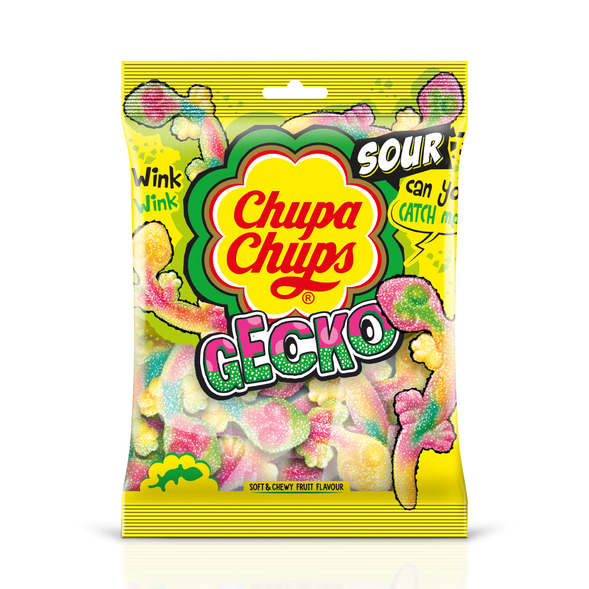 Chupa Chups Jellies Sour Gecko 90g