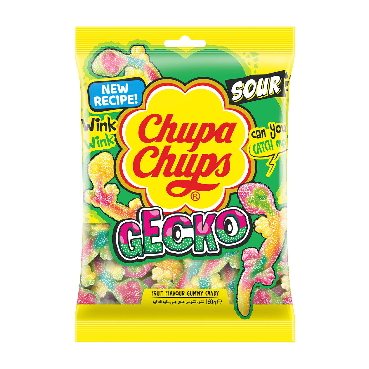 Chupa Chups Jellies Sour Gecko 160g