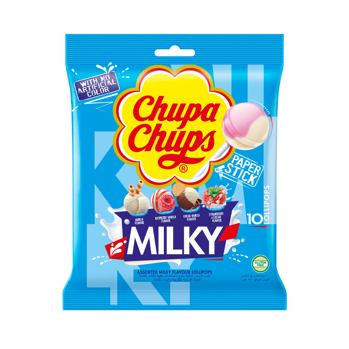 Chupa Chups Bag 10 Lollipops - Milky