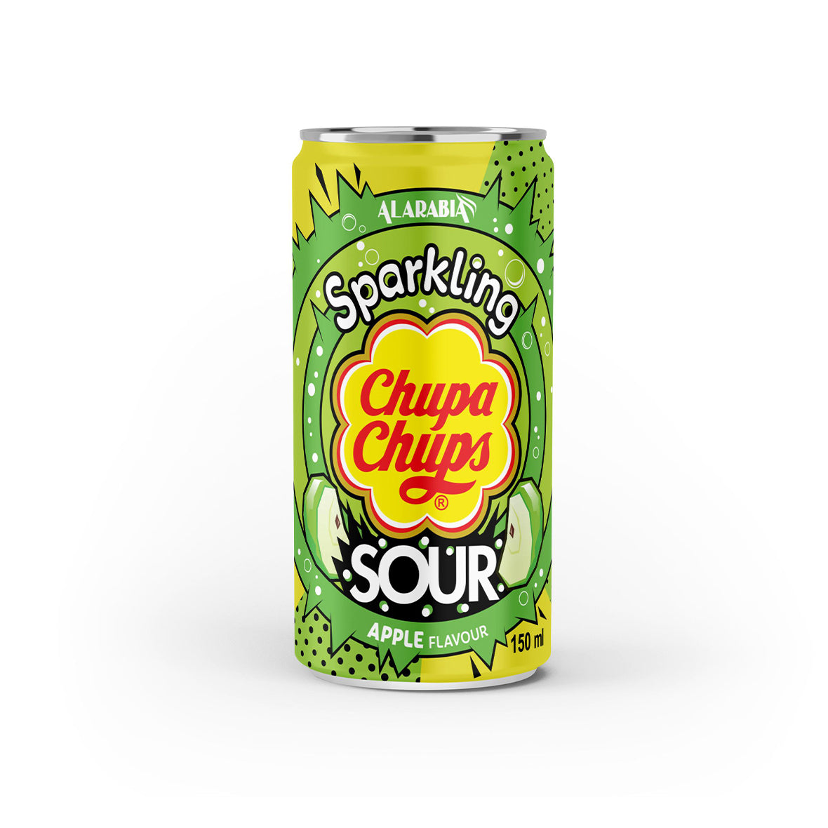 Chupa Chups Sparkling Drinks - Sour Green Apple 150ml