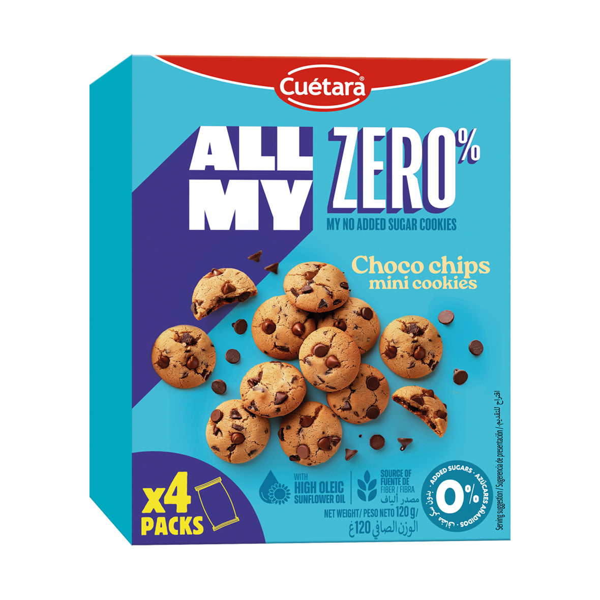 Cuetara All My Zero Mini Cookies 0% 120g