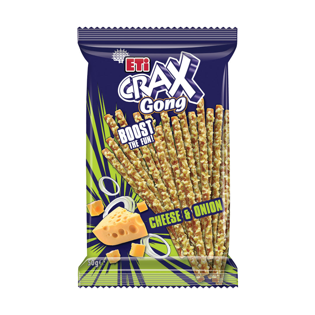 ETI Crax Cheese and Onion Stick Crackers (Box of 50g*20)