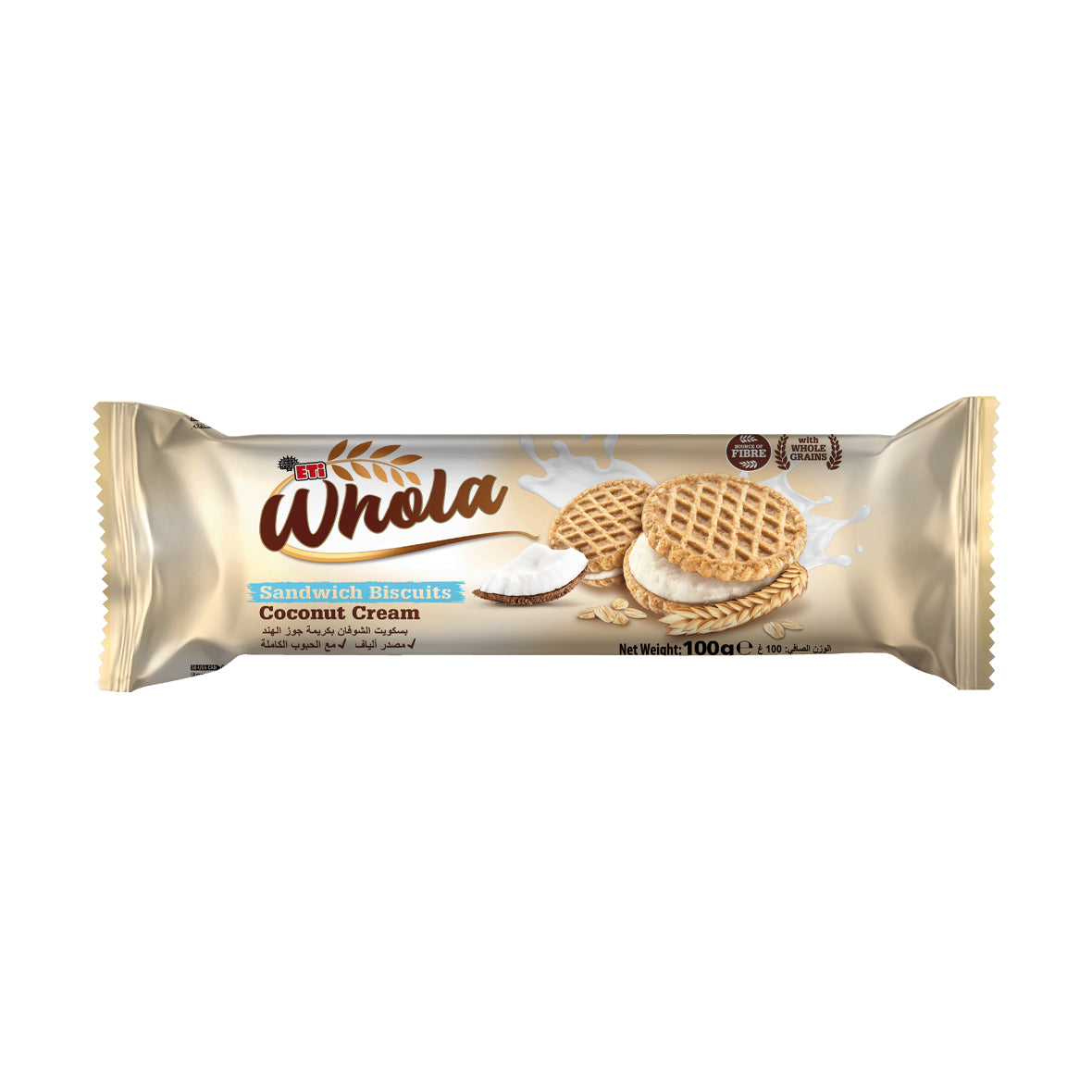 Eti Whola Sandwich Coconut Cream 1 Box (100g*12)