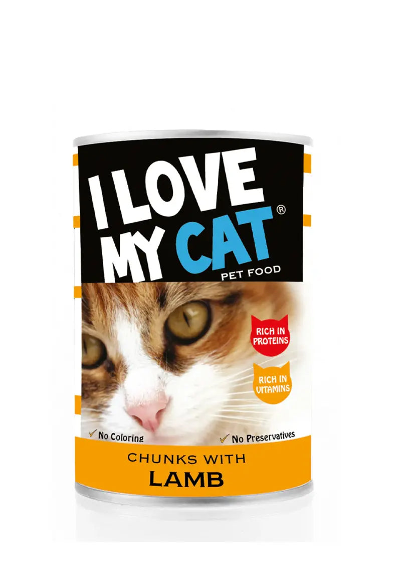 I Love my Cat Chunks with Lamb 415g