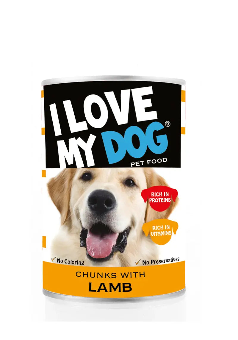I Love my Dog Chunks with Lamb 415g