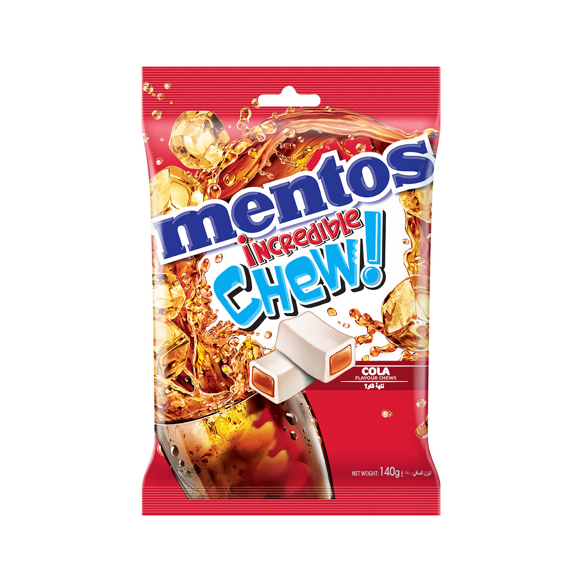 Mentos Incredible Chew Bag Cola 140g