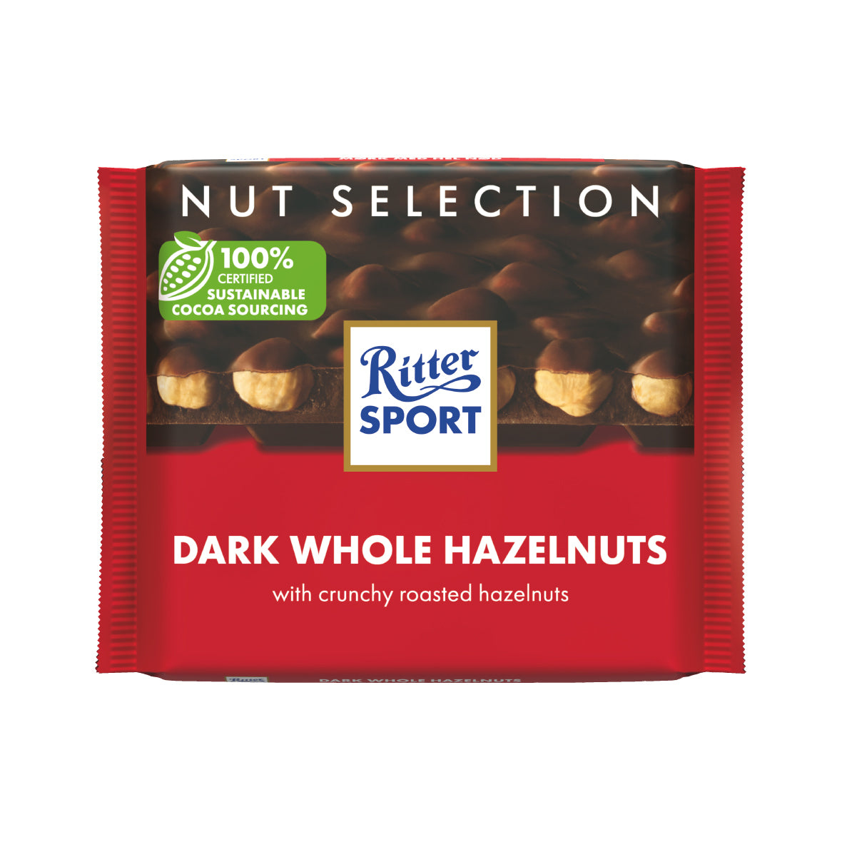 Ritter Sport - NS Dark Whole Hazelnuts 100g