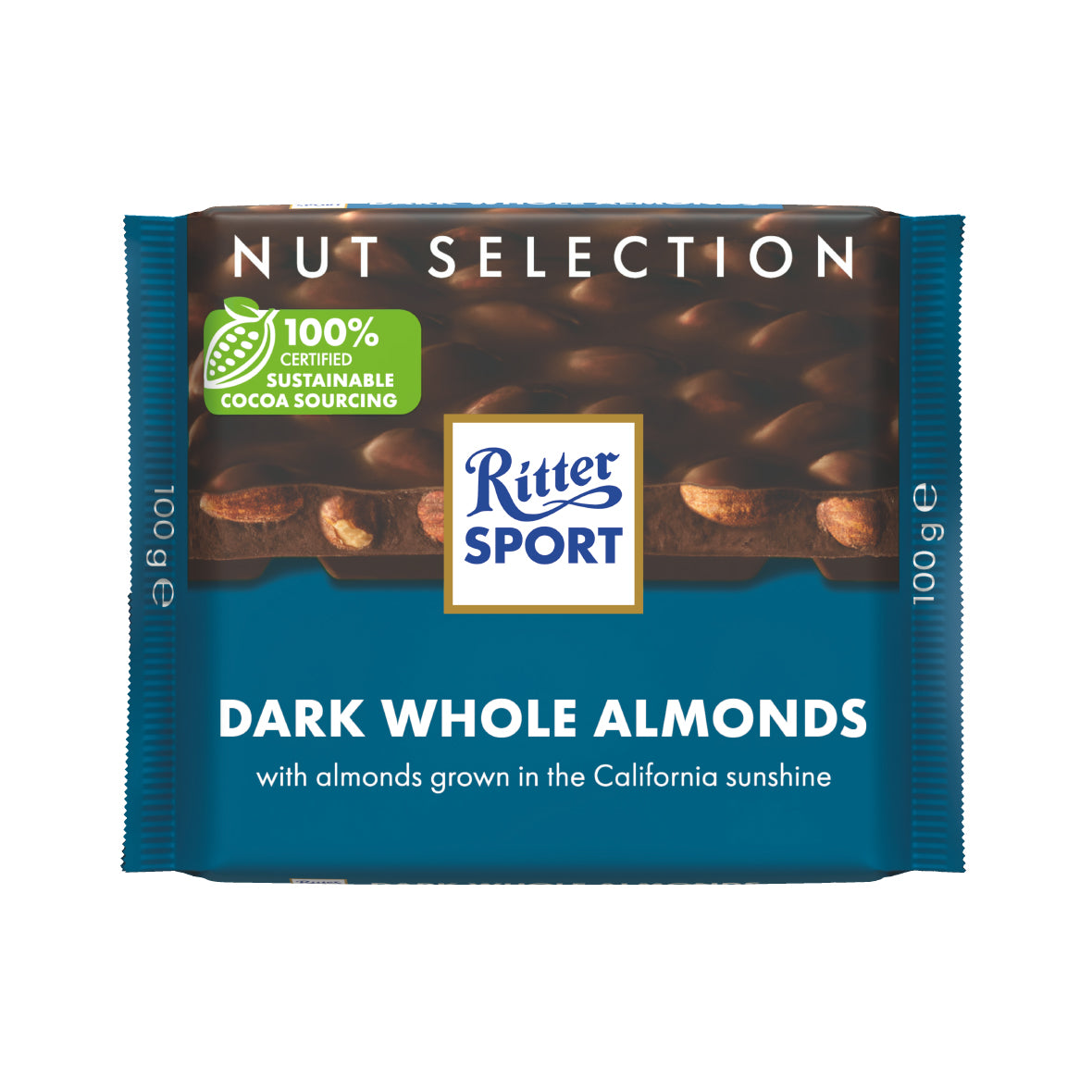 Ritter Sport - NS Dark Whole Almonds 100g