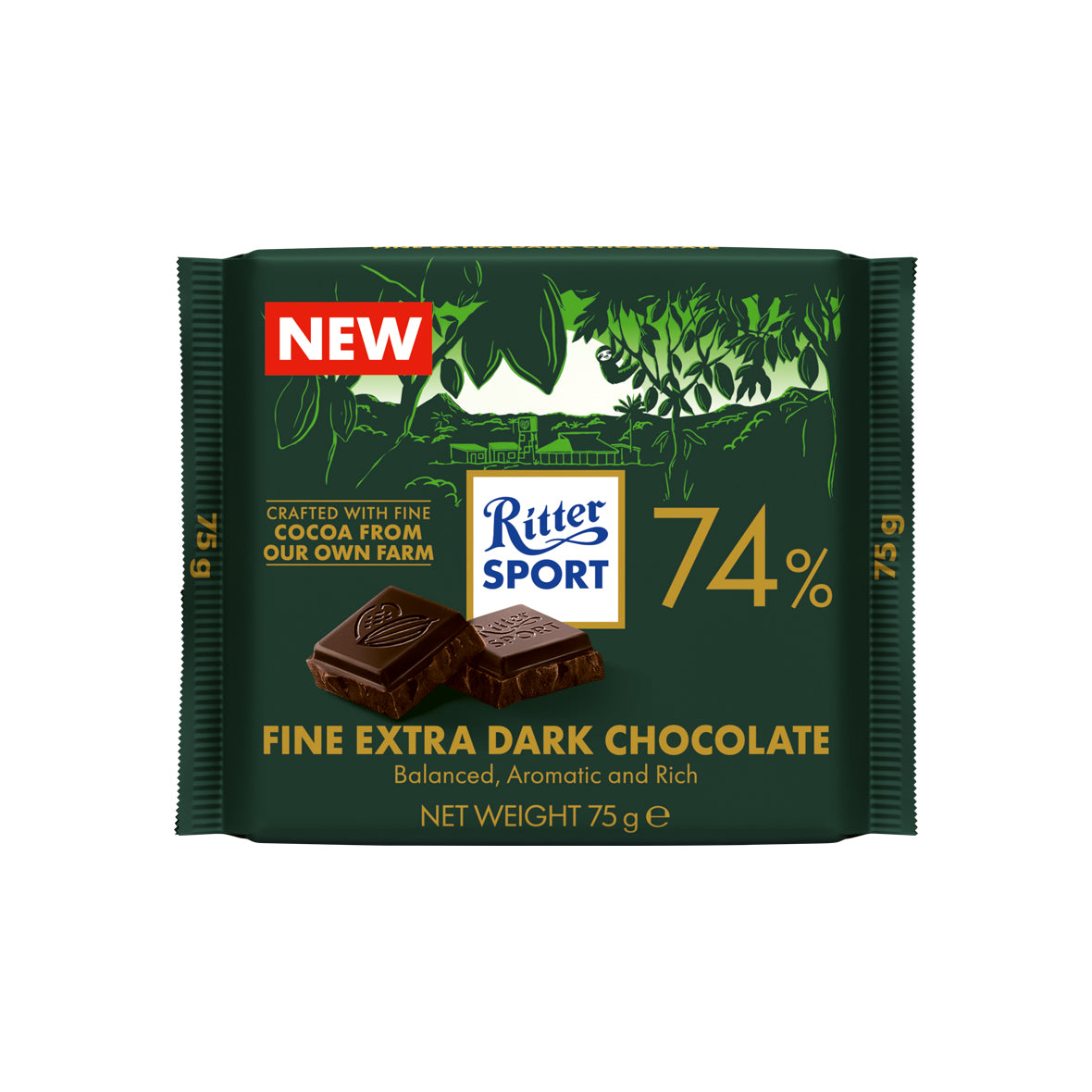 Ritter Sport - Fine Extra Dark 74% 75g