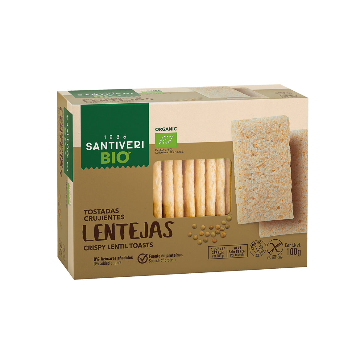 Santiveri Toast Light Lentil 100g