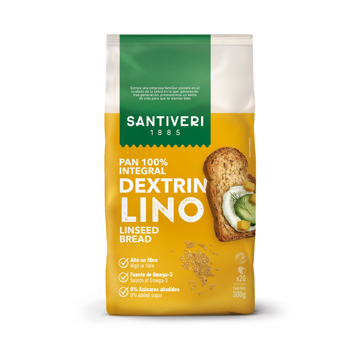 Santiveri Digestive Toasts with Linseed 300g