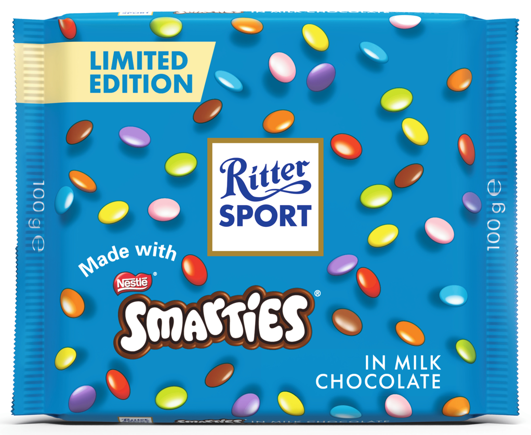 Ritter Sport - Smarties Milk Chocolate 100g