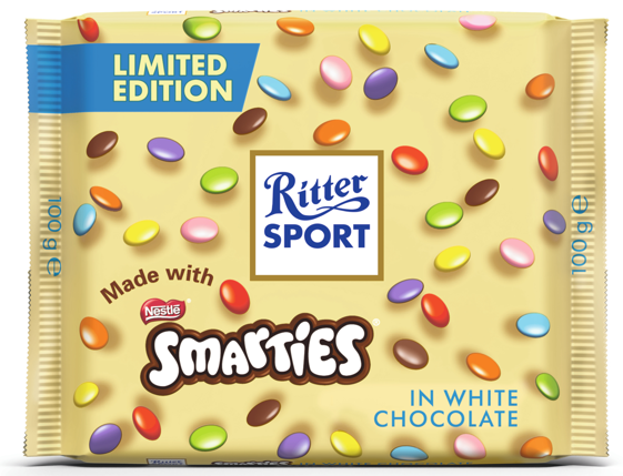 Ritter Sport - Smarties White Chocolate 100g