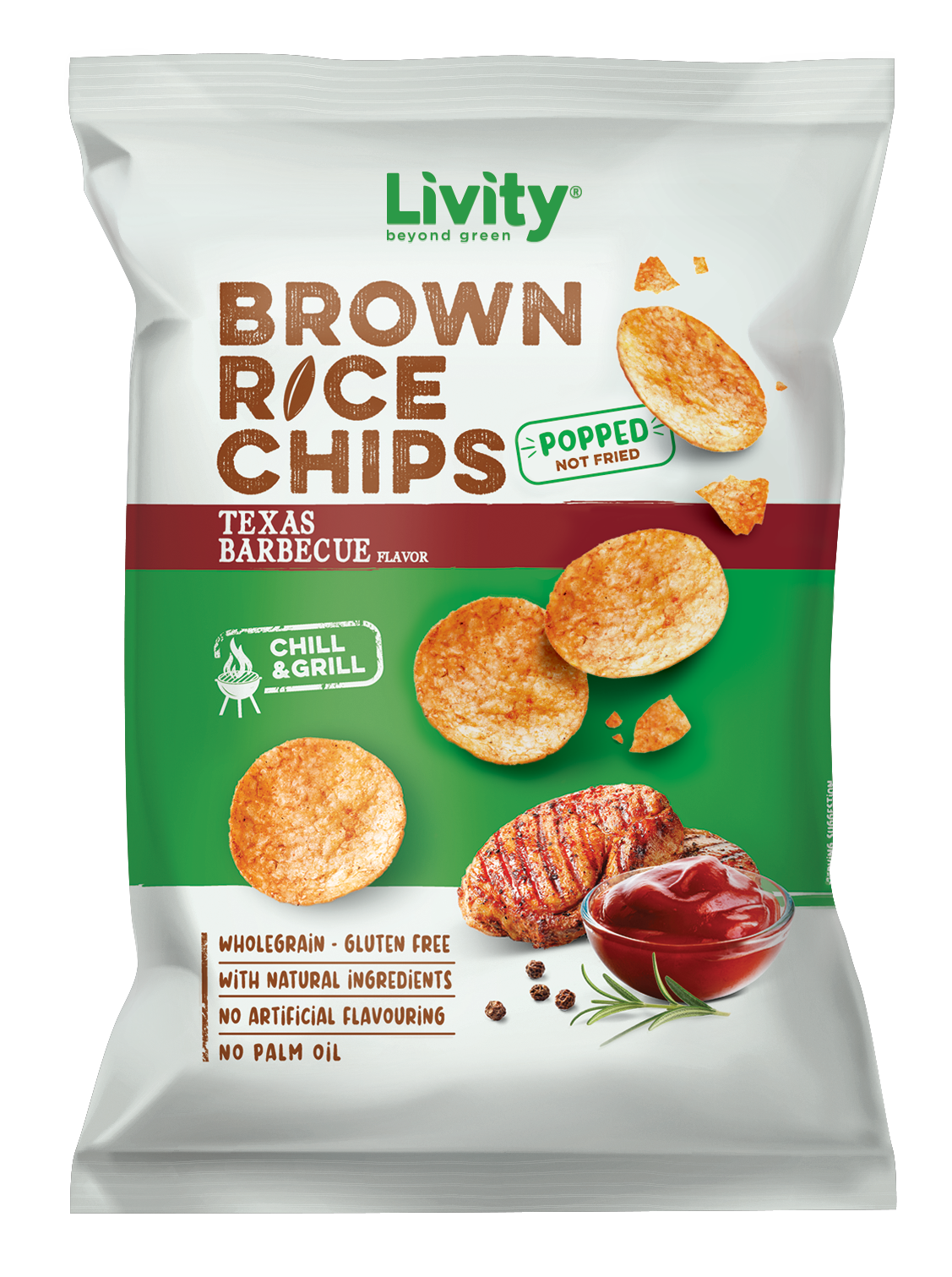 Livity Rice Chips BBQ 60g