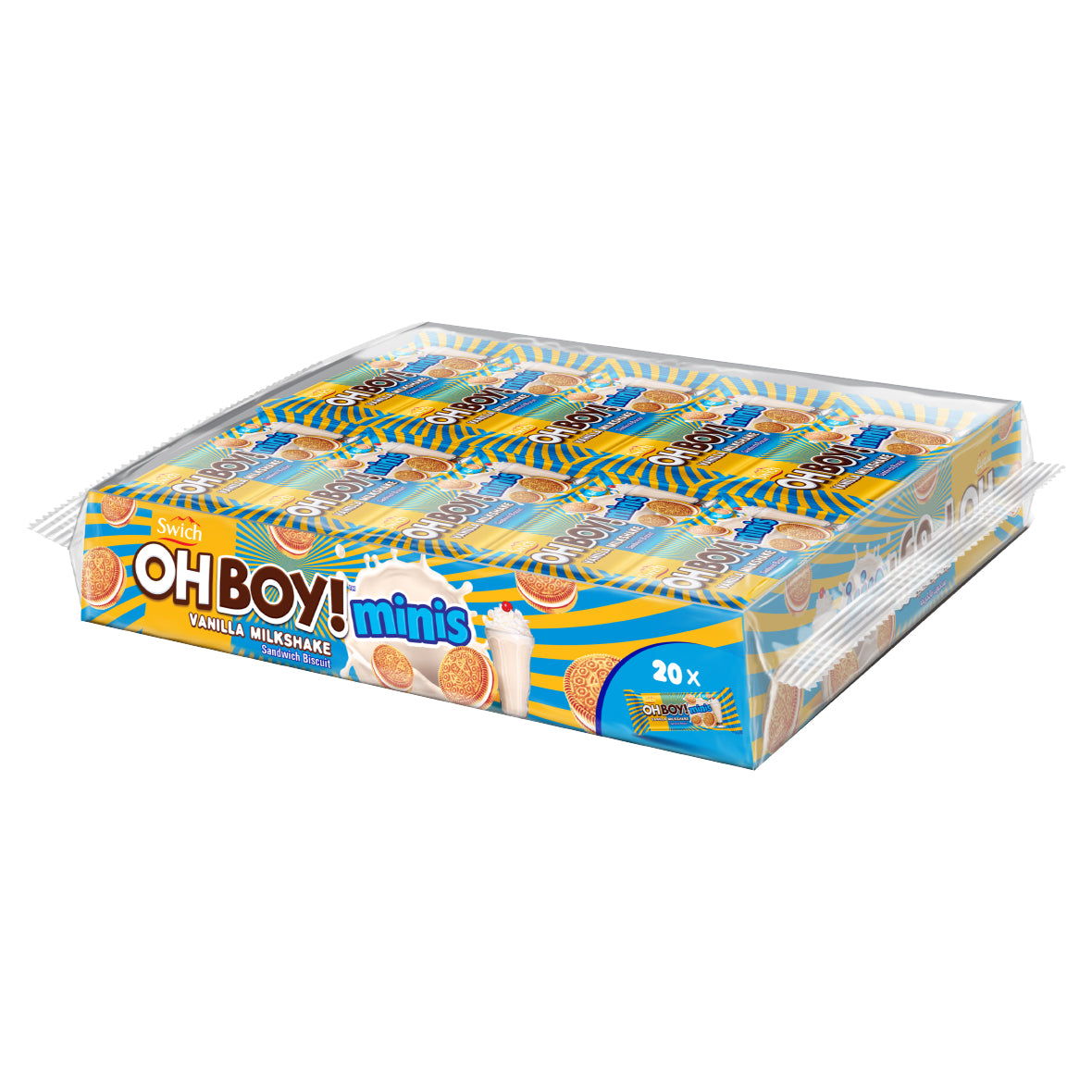Swich OhBoy Minis Vanilla Milkshake (1 Box of 16g*20)