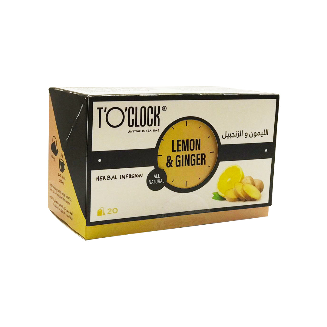 T’O’Clock Ginger and Lemon 20 bags