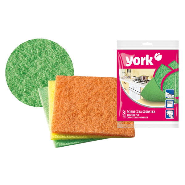 York - Abrasive Pad Pack of 3