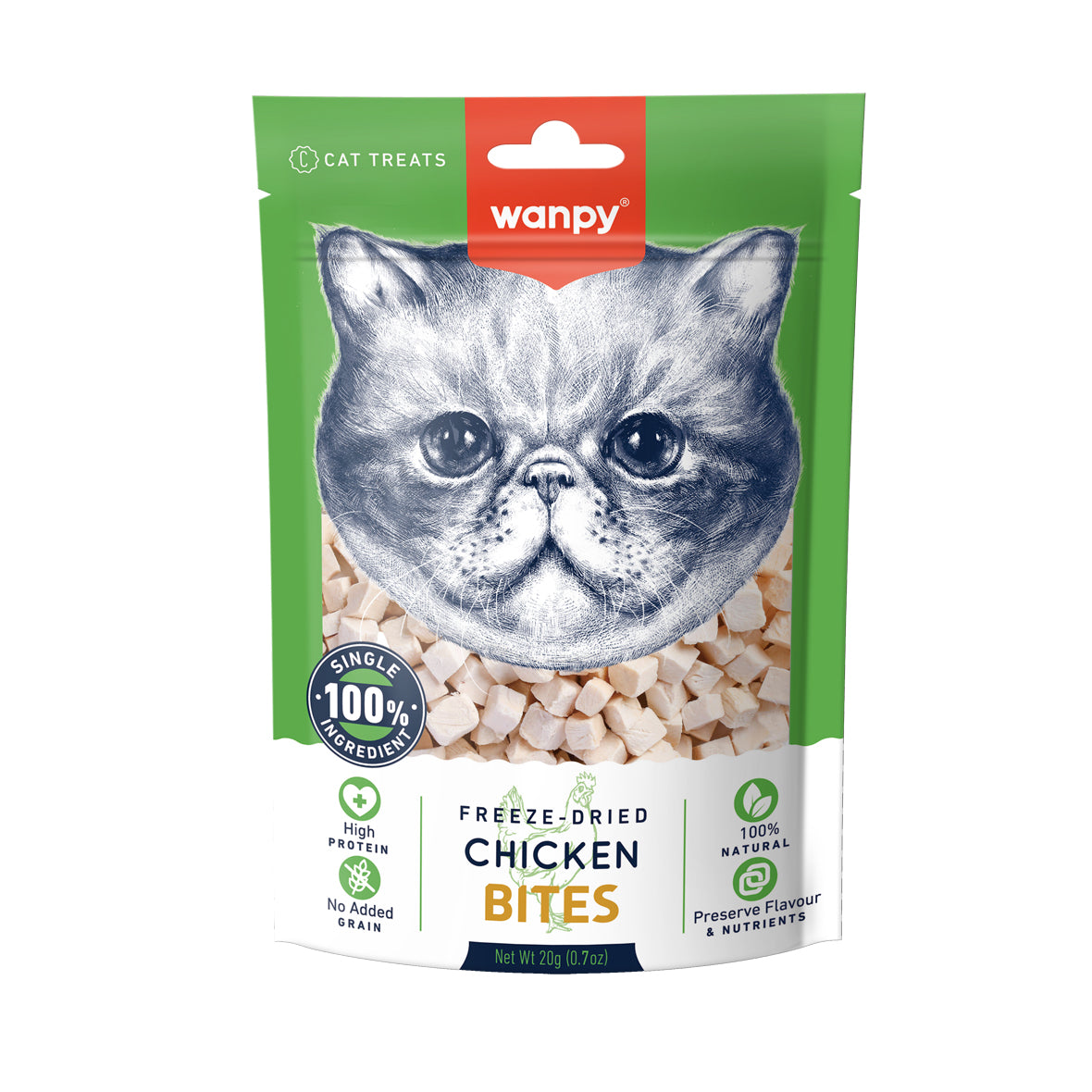 Wanpy Cat Freeze Dried Chicken Treat 20g