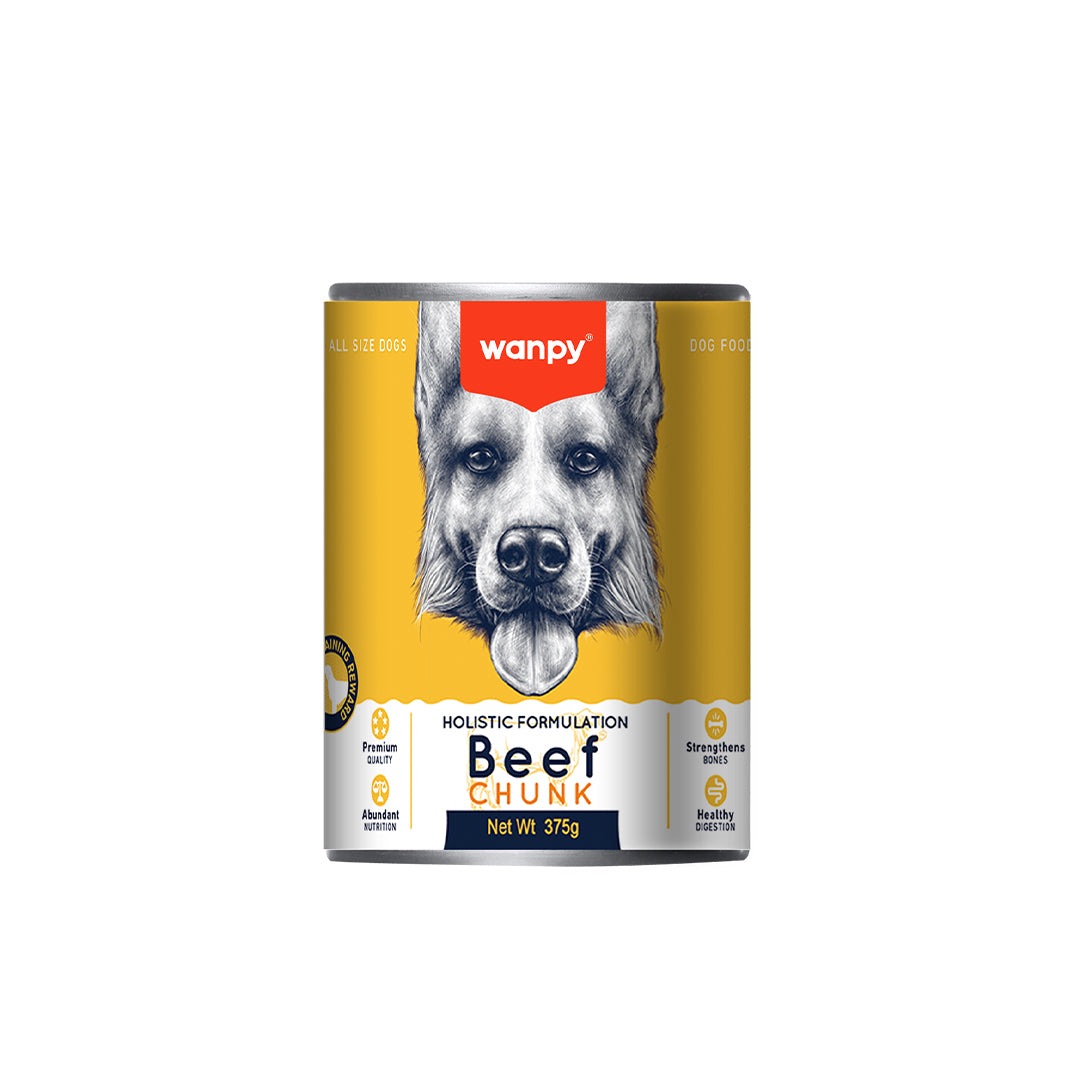 Wanpy Dog Chunks in Gravy-Beef 375g