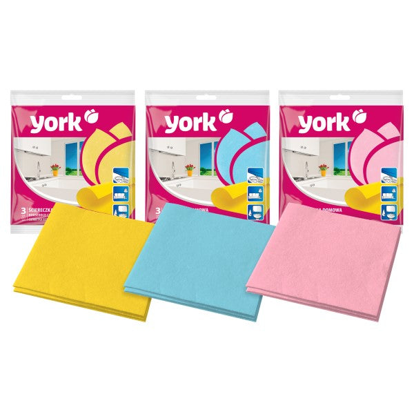 York - Pack of 3 Household Cloth