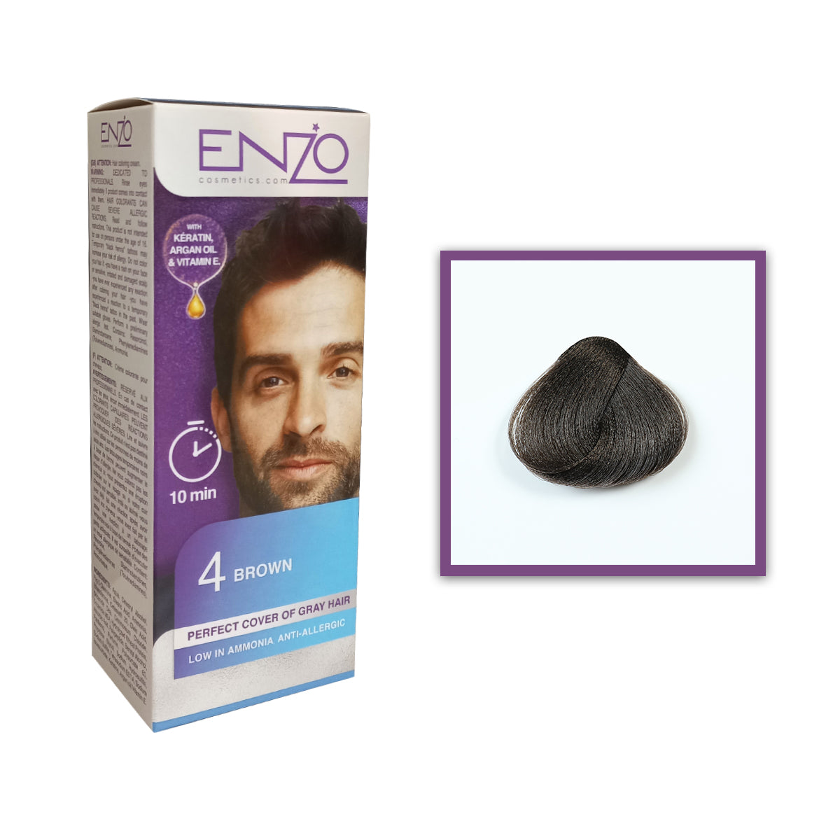Enzo - Hair Color Men - Brown 4