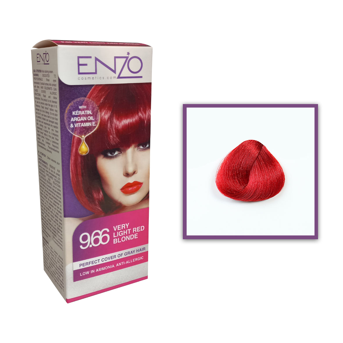 Enzo - Hair Color Women - Very Light Red Blonde 9.66