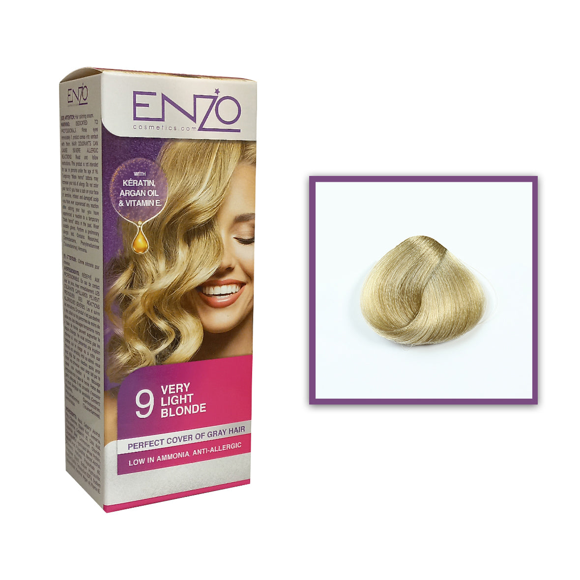 Enzo - Hair Color Women - Very Light Blonde 9