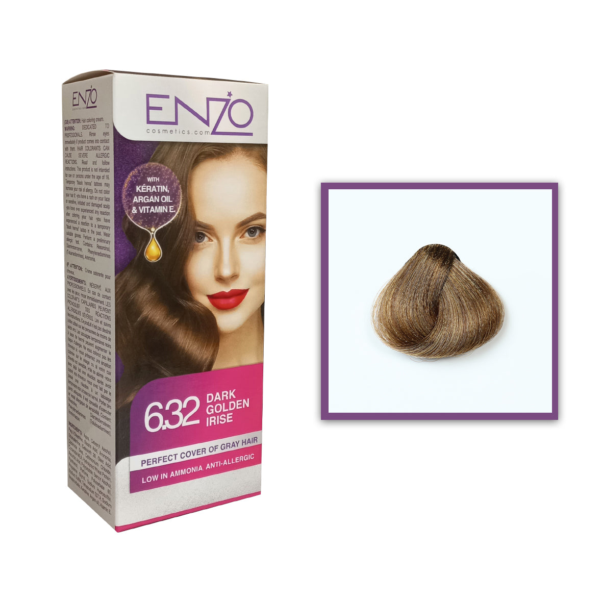 Enzo - Hair Color Women - Dark Golden Erise 6.32