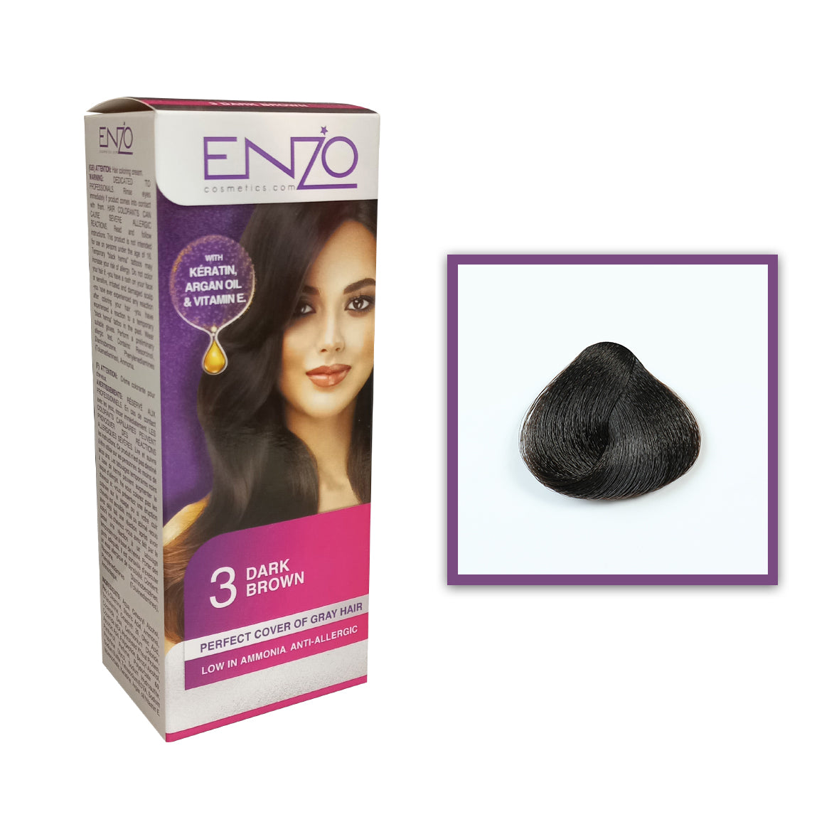 Enzo - Hair Color Women - Dark Brown 3