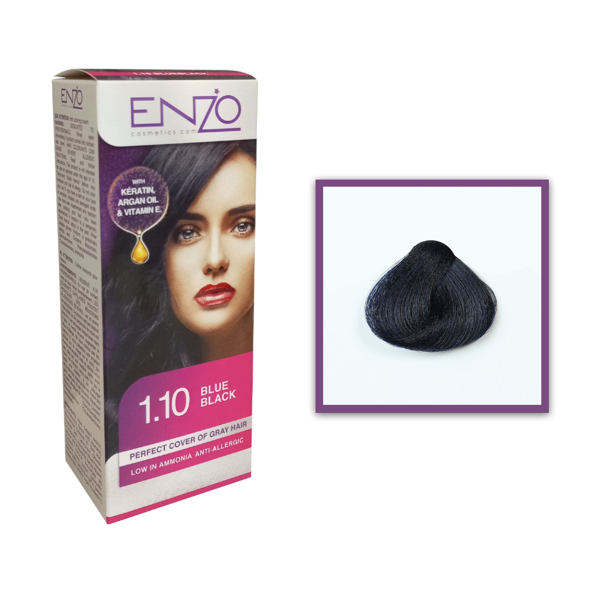 Enzo - Hair Color Women - Blue Black 1.10