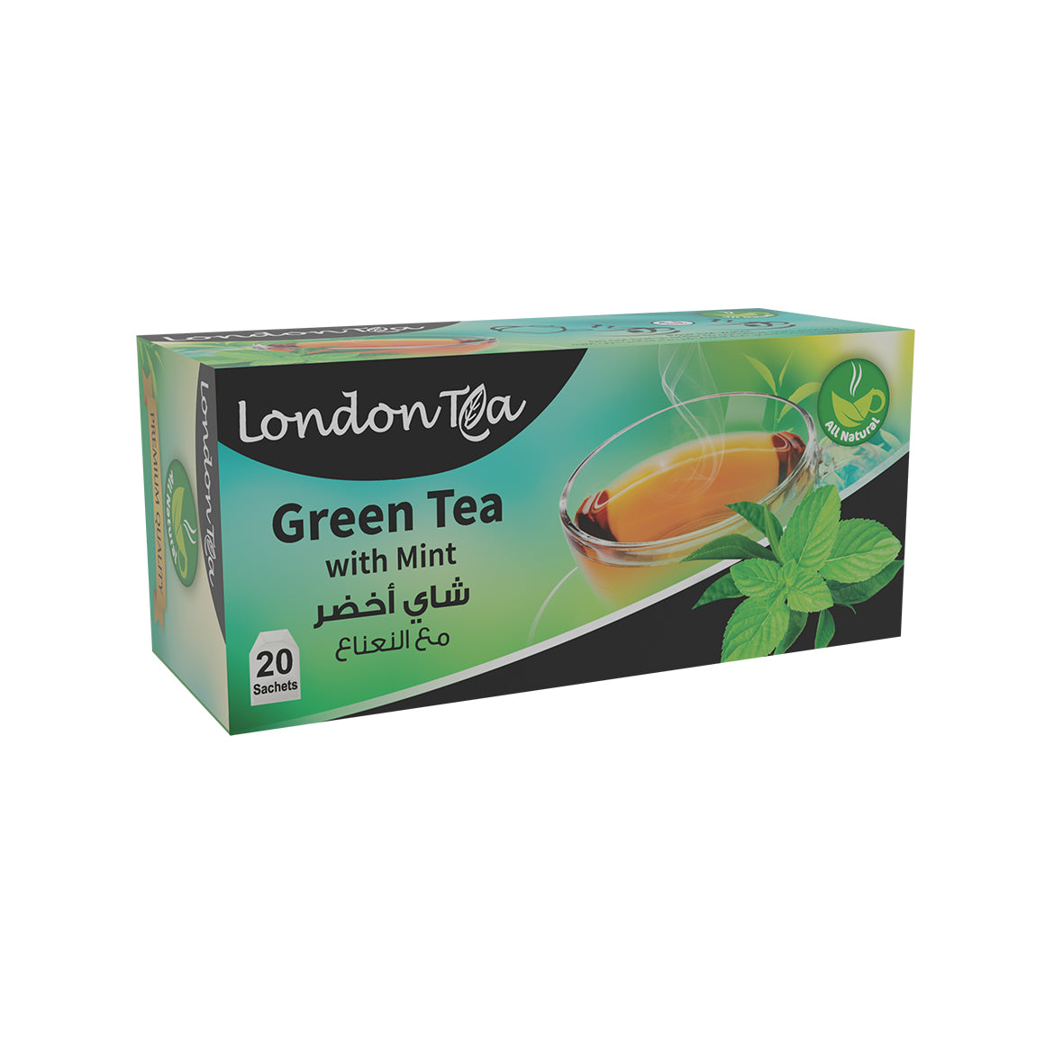London Tea Green Tea & Mint - 20 bags