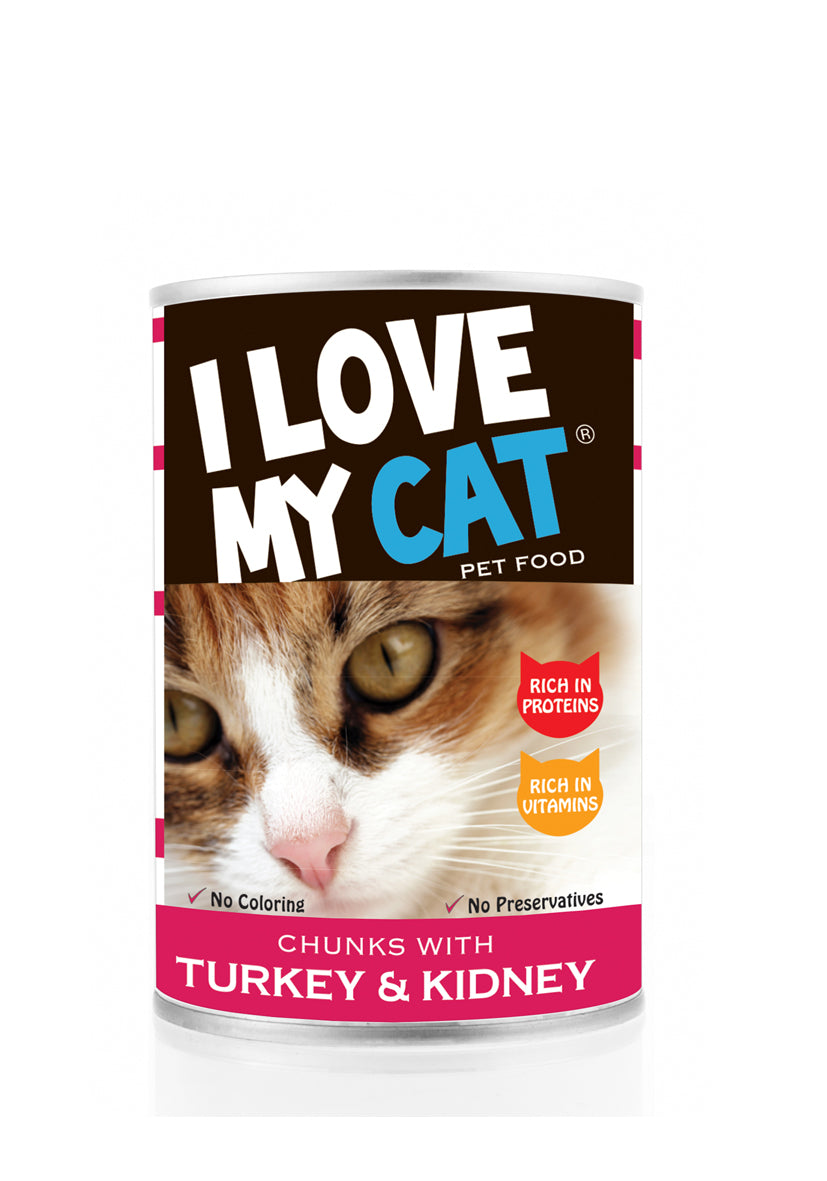 I Love my Cat Chunks with Turkey & Kidney 415g