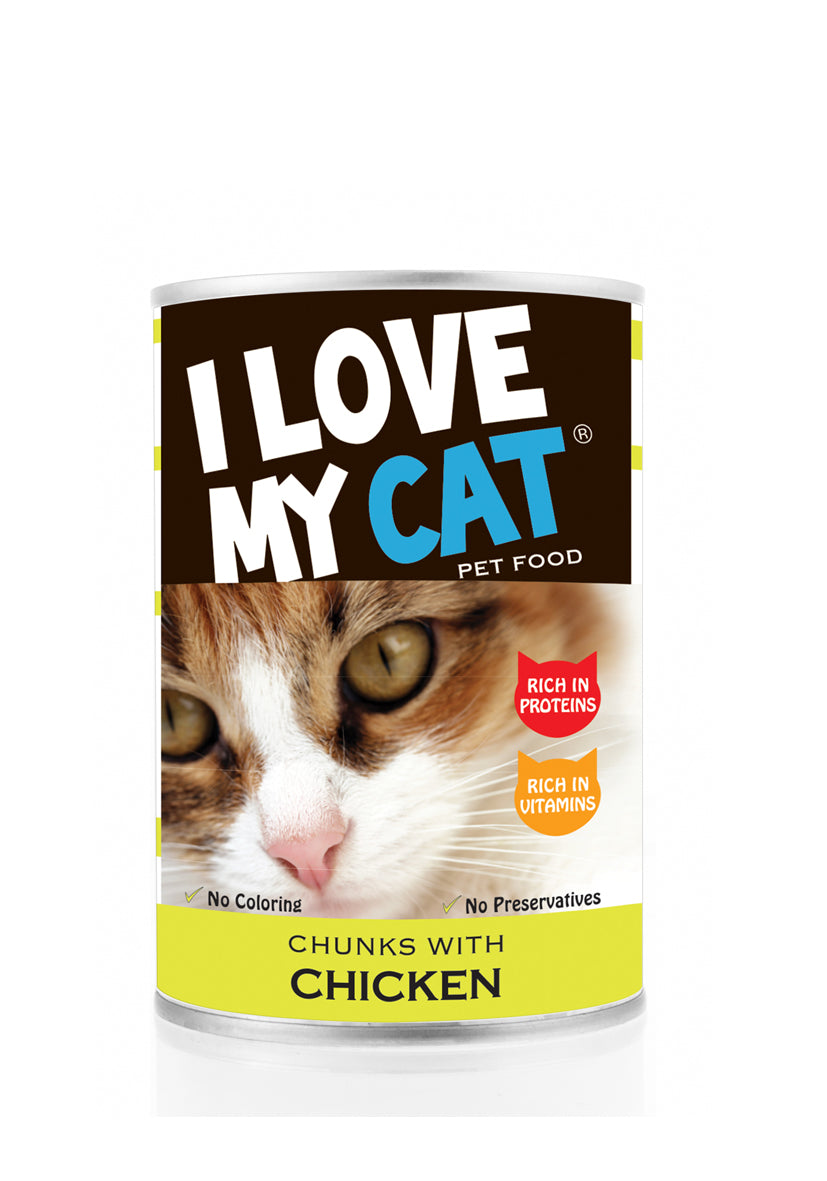 I Love my Cat Chunks with Chicken 415g