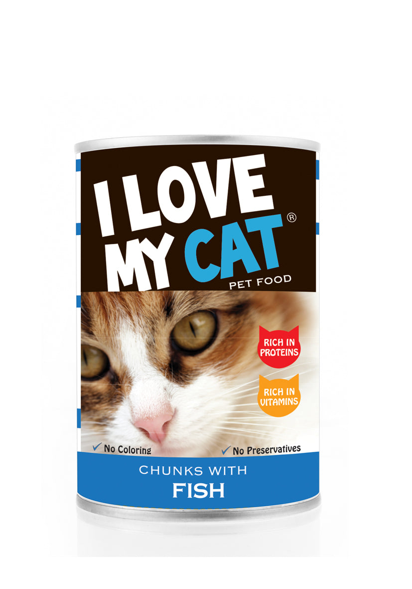 I Love my Cat Chunks with Fish 415g