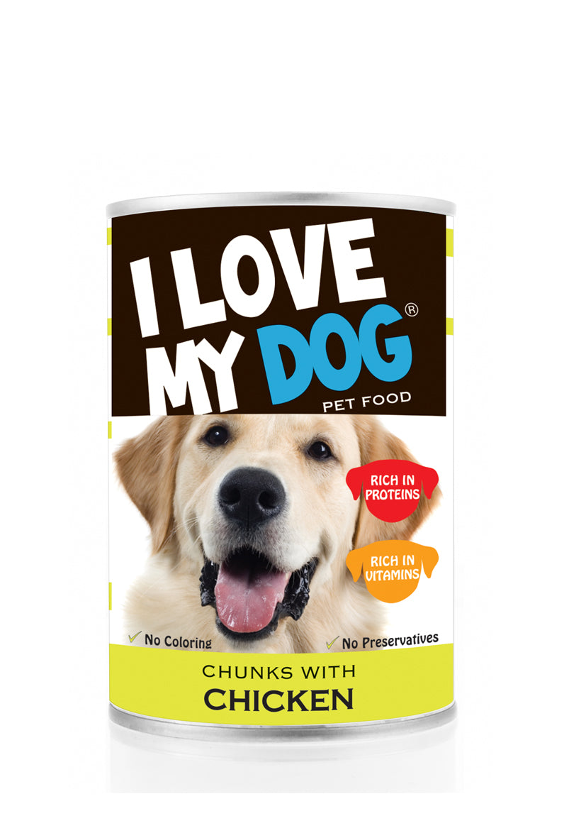 I Love my Dog Chunks with Chicken 415g