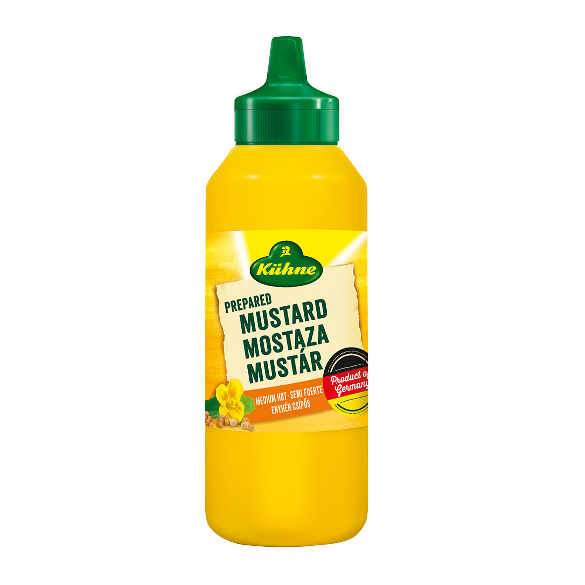 Kuhne Squeeze Mustard Medium Hot 255g