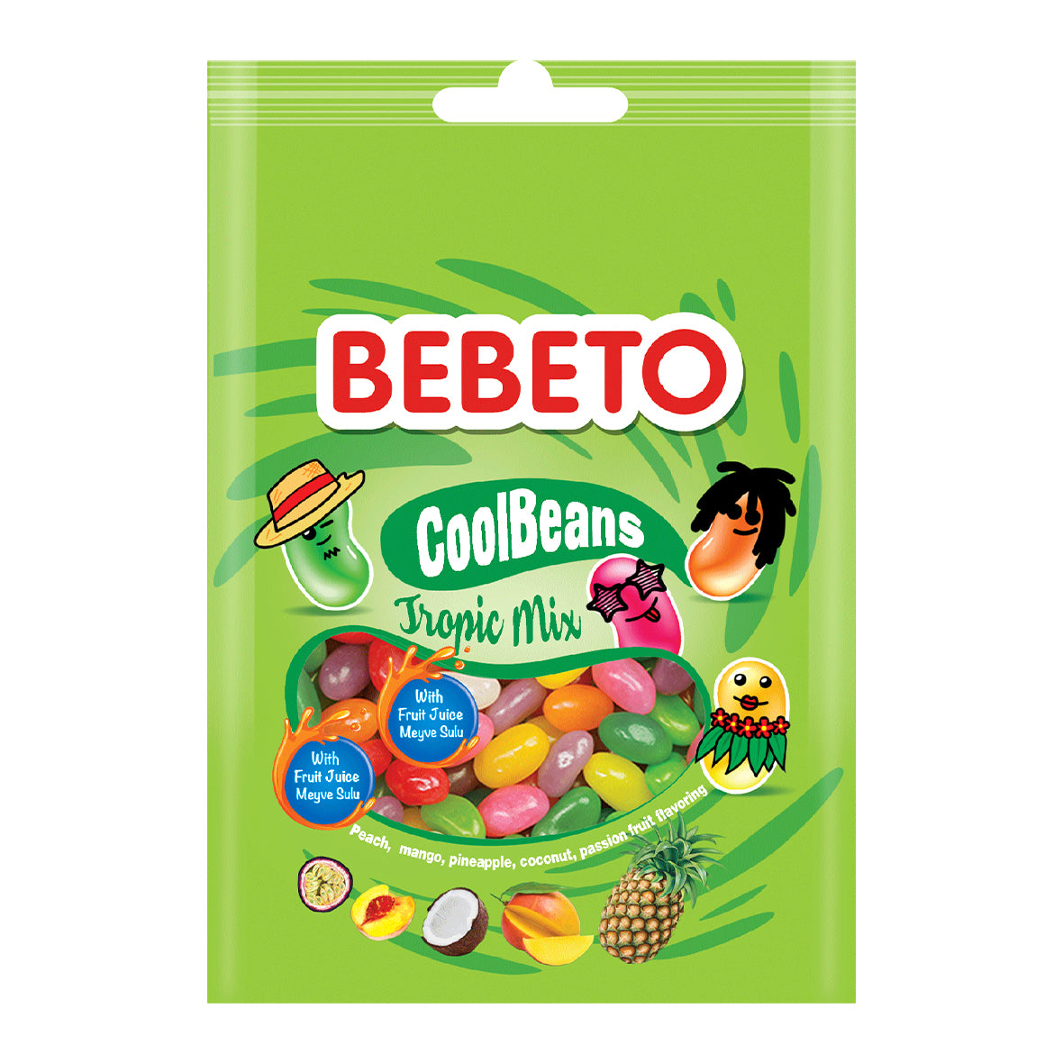 Bebeto Jelly Beans 60g Tropic Mix