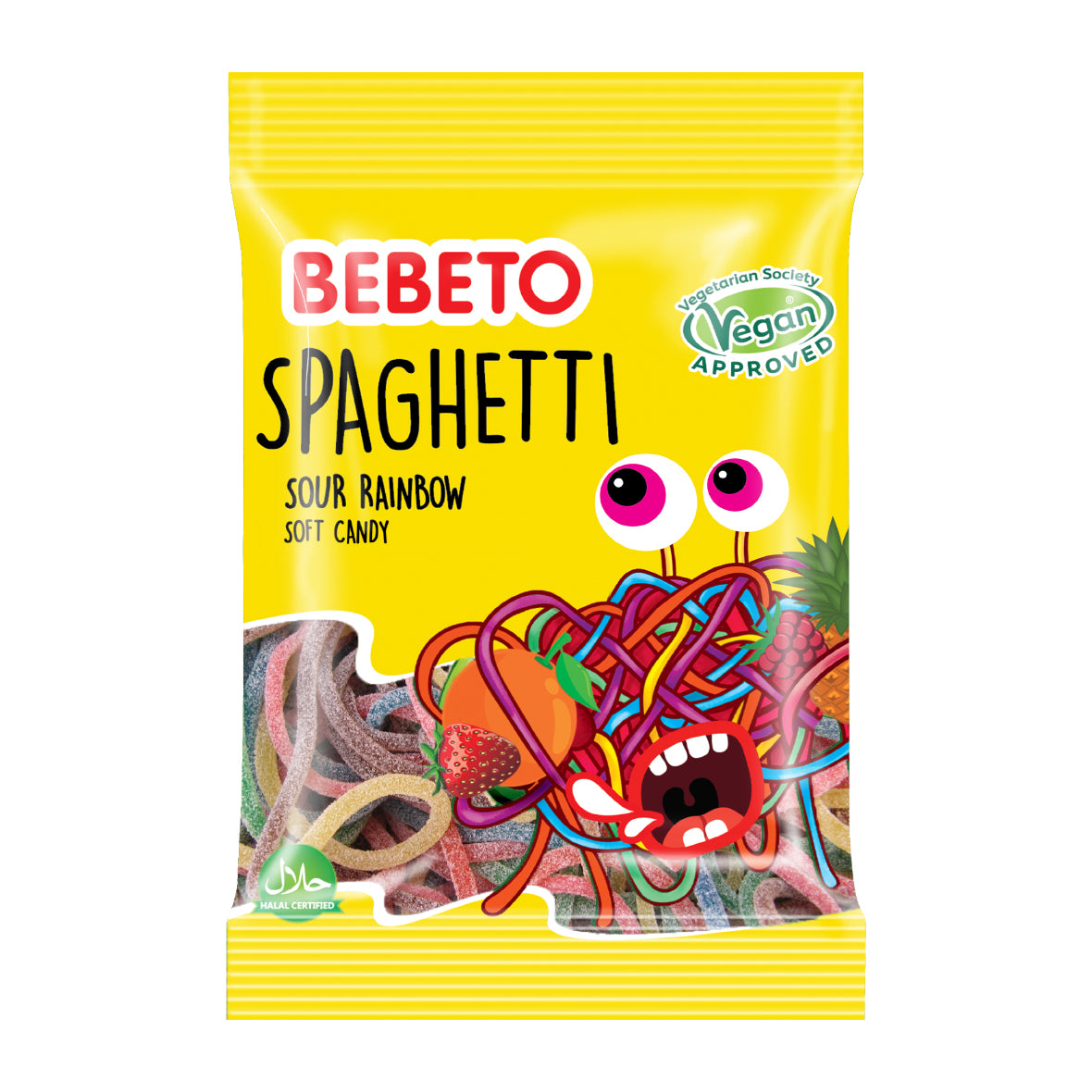 Bebeto Spaghetti Sour Rainbow 80g