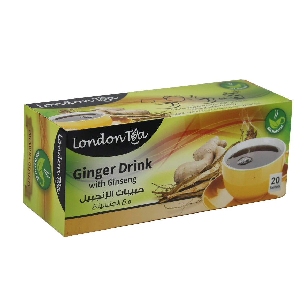 London Tea Instant Ginger & Ginseng - 20 bags