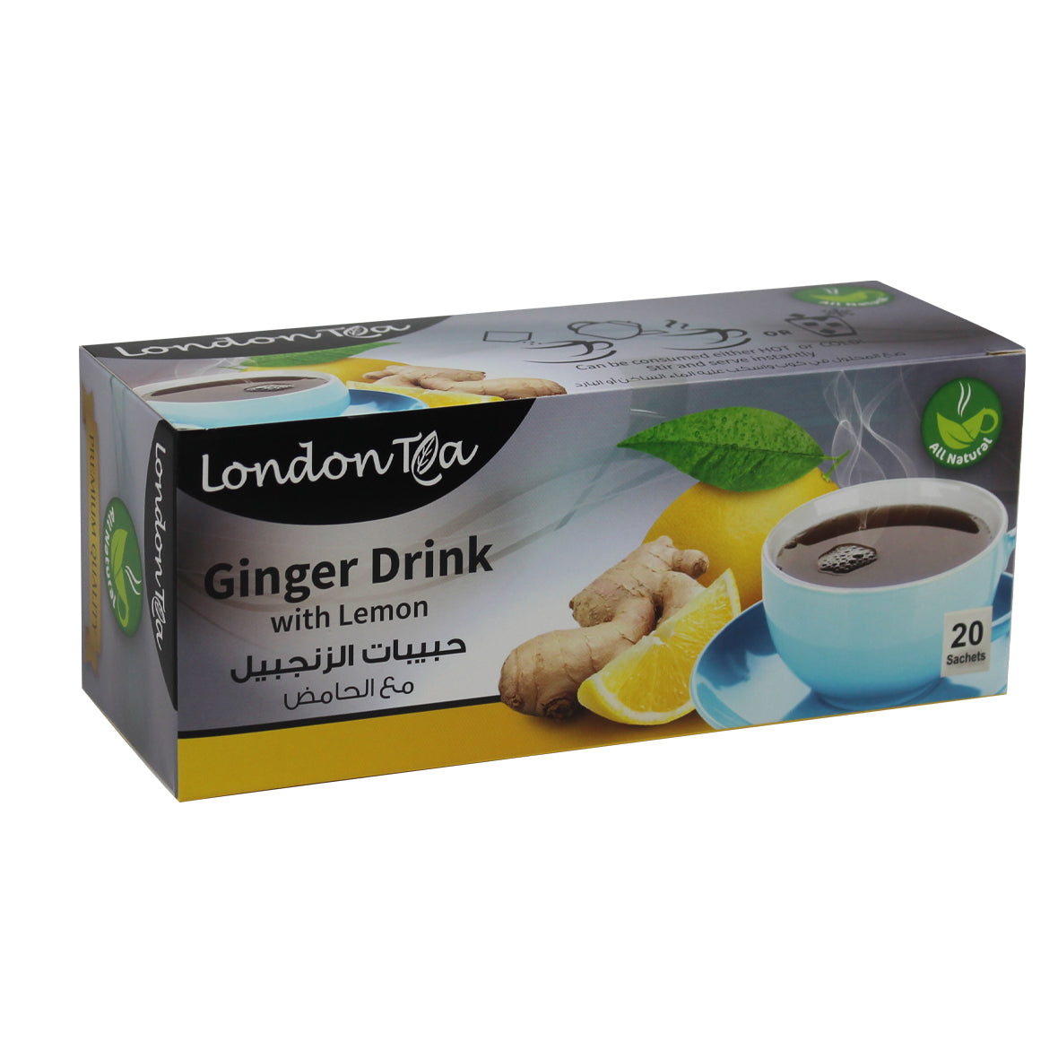 London Tea Instant Ginger & Lemon - 20 bags