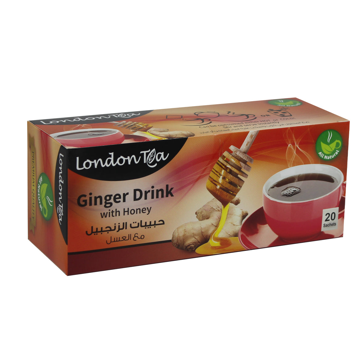 London Tea Instant Ginger & Honey - 20 bags