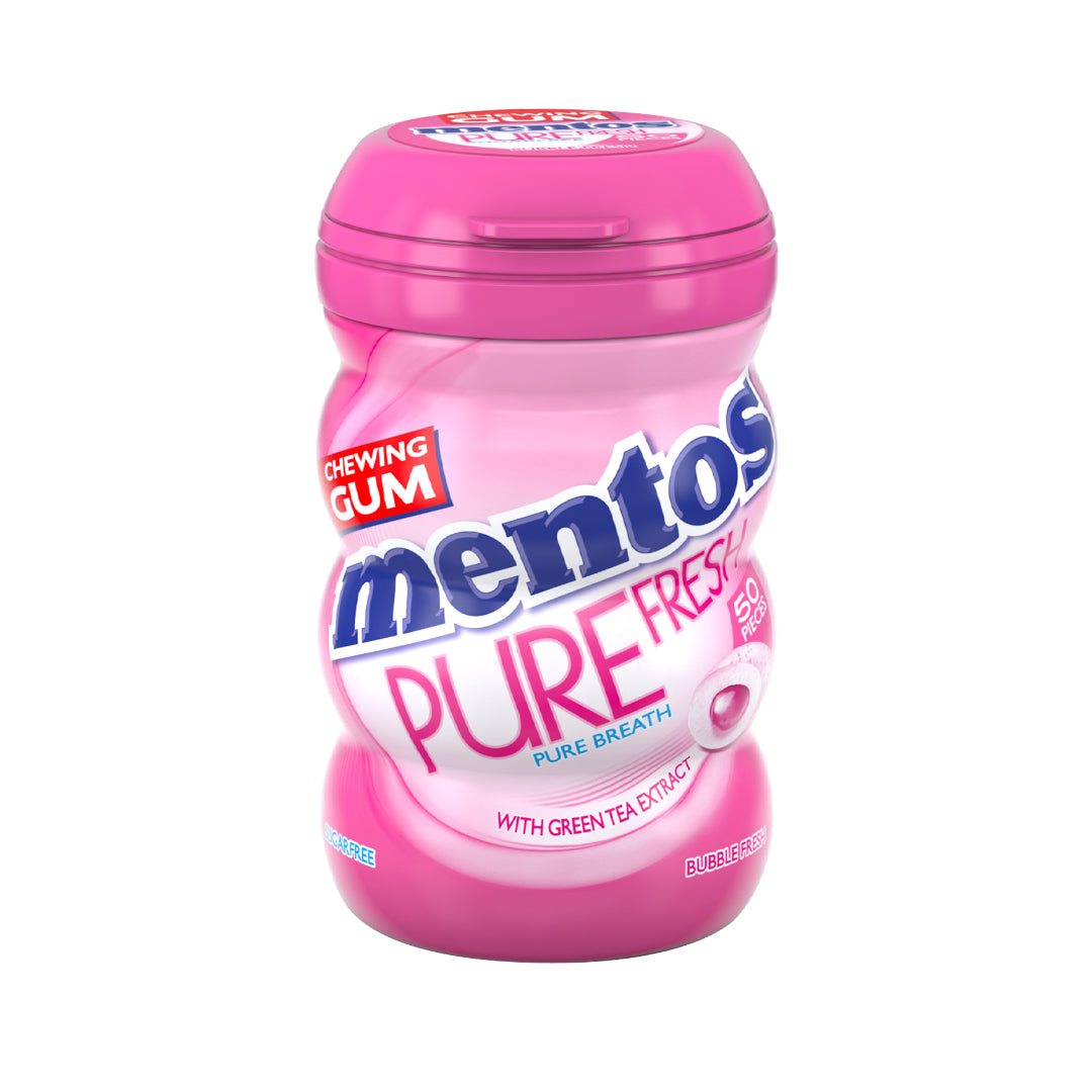 Mentos Gum Pure Fresh Bubble (50 Pieces)