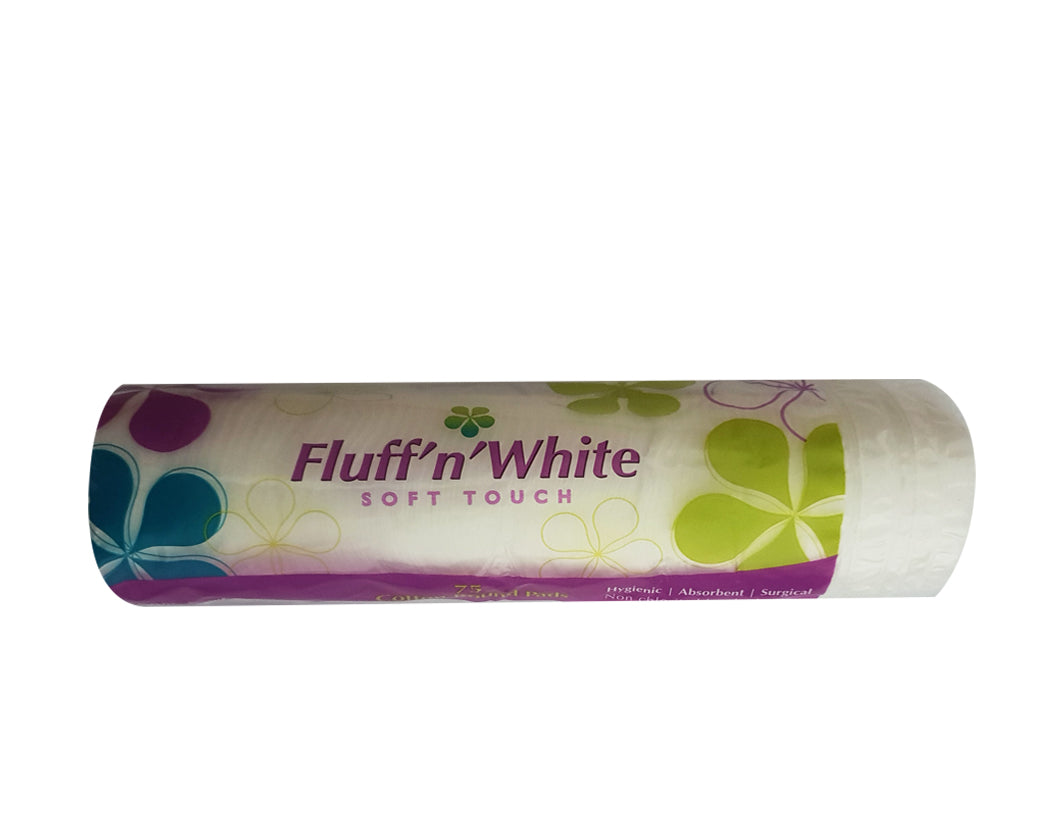 Fluff n White Cotton Round Pads 75s