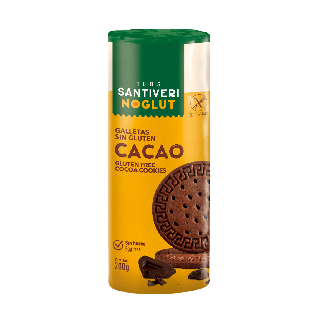 Santiveri Noglut Gluten Free Digestive Biscuits Cocoa 200g