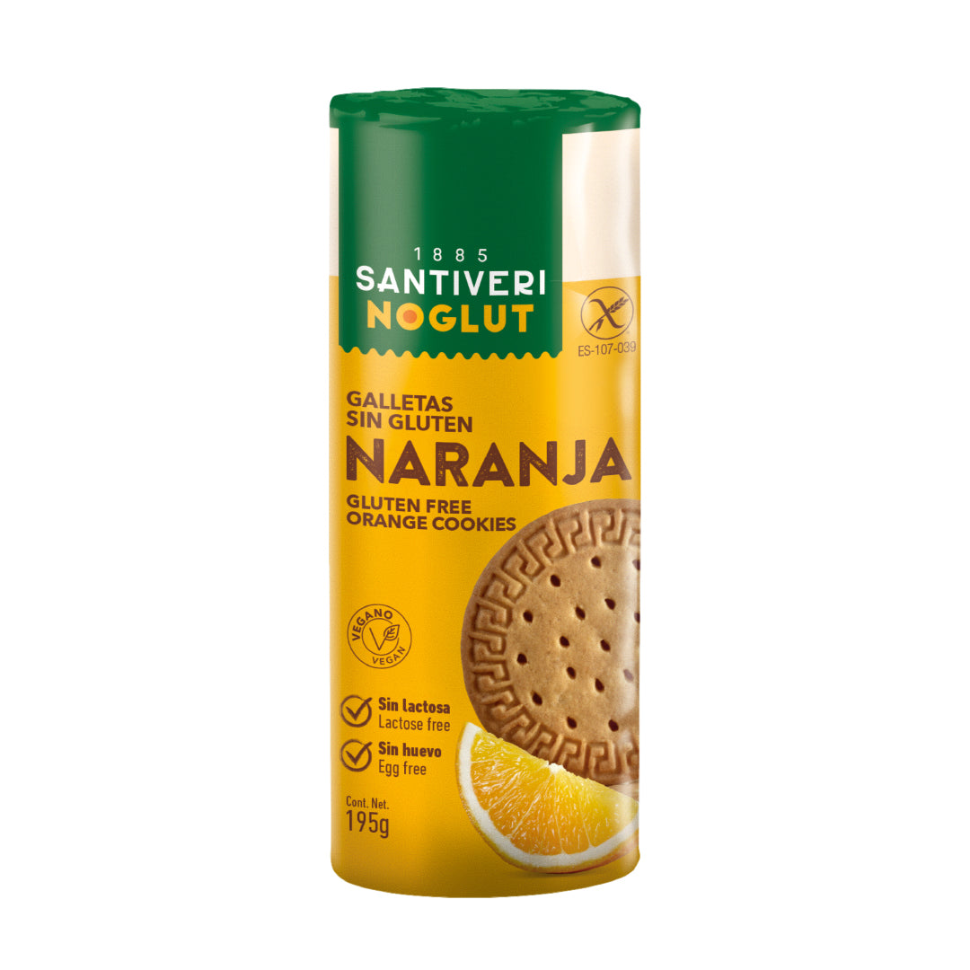 Santiveri Noglut Gluten Free Digestive Biscuit Orange 195g