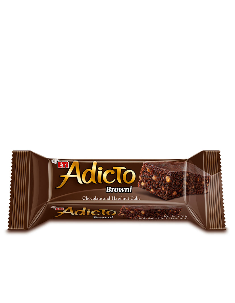 ETI Adicto Brownie Hazelnut Cake Bar 1 BOX (40g*20)